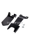 number plate holder w/ splash guard black coated for Rieju MRT