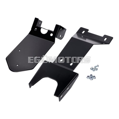 number plate holder w/ splash guard black coated for Rieju MRT