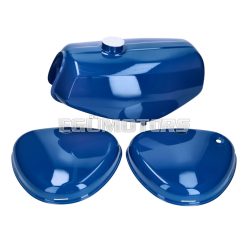   B-goods fuel tank and side cover set blue for Simson S50, S51, S70