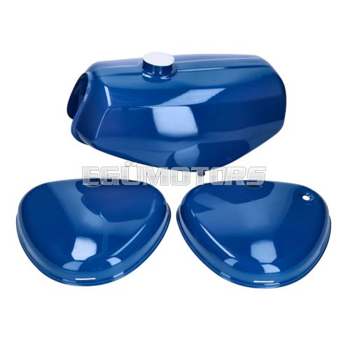B-goods fuel tank and side cover set blue for Simson S50, S51, S70