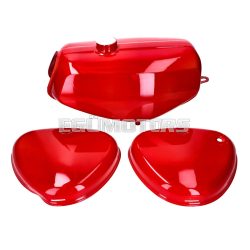   B-goods gas tank and side cover set red for Simson S50, S51, S70
