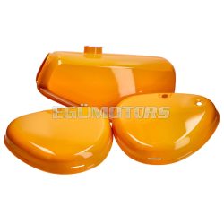 fuel tank and side cover set orange for Simson S50, S51, S70