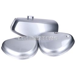 fuel tank and side cover set silver for Simson S50, S51, S70