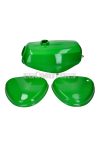 B-goods fuel tank and side cover set green for Simson S50, S51, S70