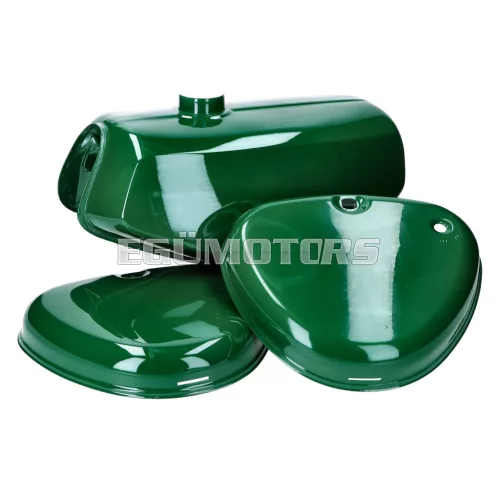 B-goods fuel tank and side cover set dark green for Simson S50, S51, S70