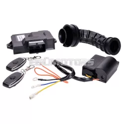   ECU motorvezérlő egység távirányítóval, 25 km/h-ról 50 km/h-ra, Vespa Primavera, Sprint, Piaggio ZIP 4T Euro5