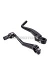 gear shift and kickstart lever foldable, anodized aluminum, black for Simson S50, S51, S53, S70, S83