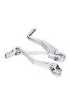 gear shift and kickstart lever foldable, anodized aluminum, silver for Simson S50, S51, S53, S70, S83