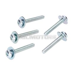   clutch spring screws M5x35 and washers 5-piece set for Derbi D50B0, EBE, EBS