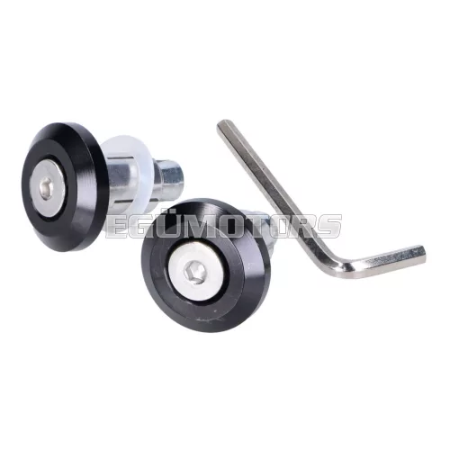 Kormányvég rezgéscsillapító tuning lapos, 13.5 / 17.5mm, fekete