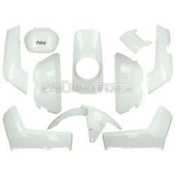 fairing kit 10-piece white glossy for NIU-N1, NQi-Sport