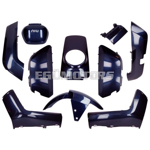 fairing kit 10-piece blue glossy for NIU-N1, NQi-Sport