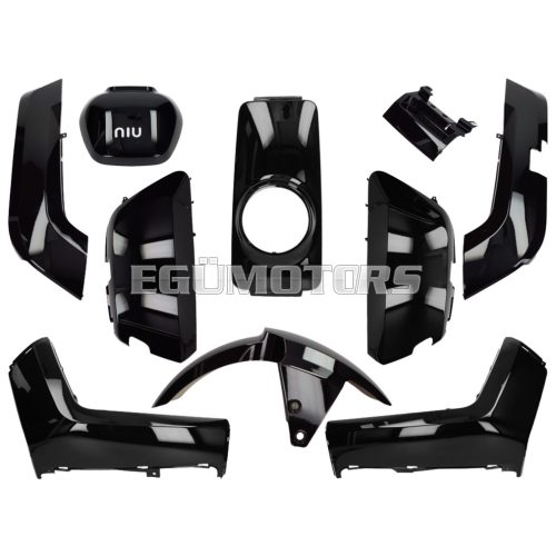 fairing kit 10-piece black glossy for NIU-N1, NQi-Sport