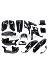 fairing kit 15-piece black metallic primed for Gilera Runner