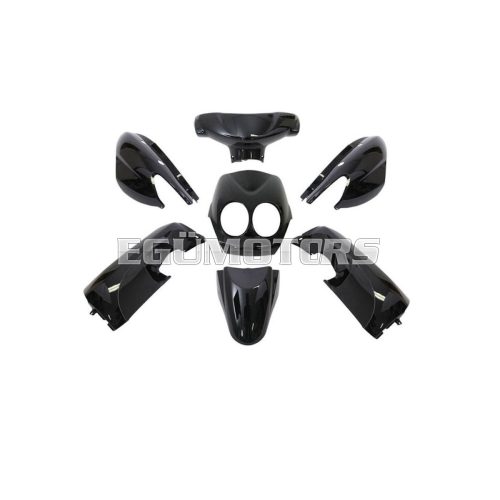 fairing kit 7-piece black metallic for Yamaha Neos, MBK Ovetto 50cc 2-stroke 2008-