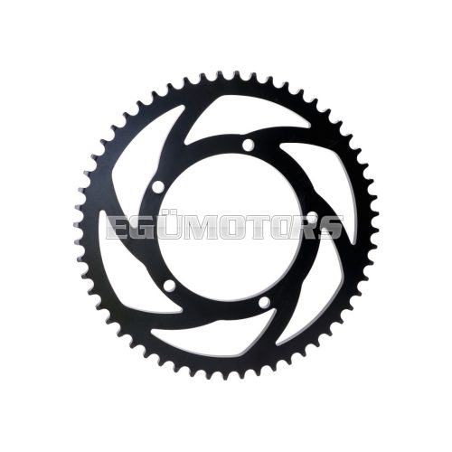 sprocket Premium 56 teeth 428 5-fold screwed aluminum black for Sherco SM 50, SE 50 Euro5 2020-