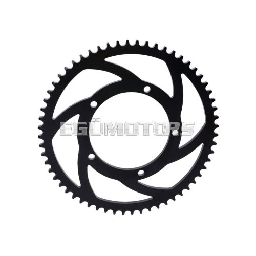 sprocket Premium 60 teeth 428 5-fold screwed aluminum black for Sherco SM 50, SE 50 Euro5 2020-