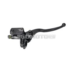   brake pump / brake cylinder front with hand brake lever for 22mm handlebar for moped, shift moped, scooter - universal