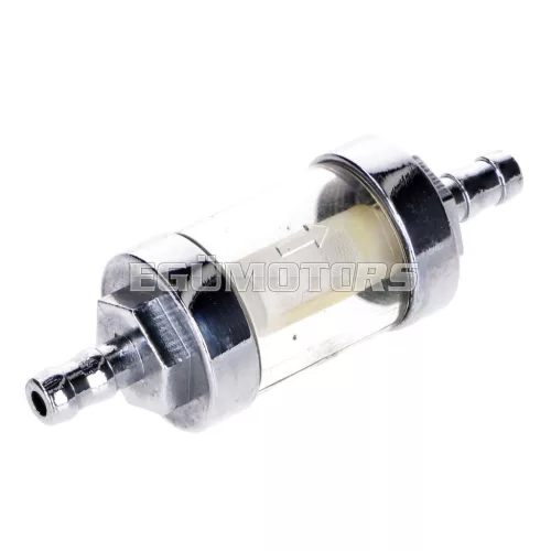 101 Octane benzinszűrő krómozott, levehető, 6mm