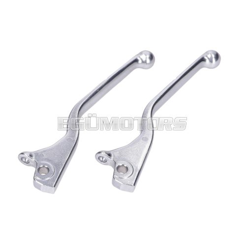 Brake lever set aluminum, silver for Vespa GTS 125, Vespa GTS 300 HPE