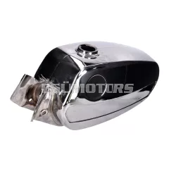   OEM Standard krómozott üzemanyagtartály, Zündapp 517 típus, KS50, C50, GTS50