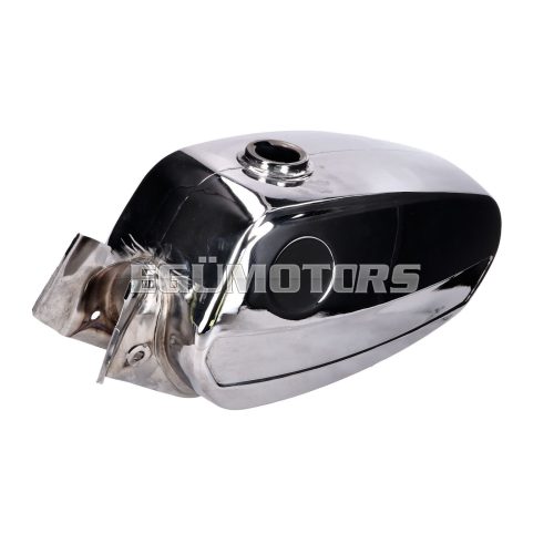 OEM Standard Krómozott üzemanyagtartály, Zündapp 517 típus, KS50, C50, GTS50
