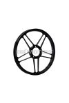 Wheel aluminum black glossy 17 inch black front, rear for Puch Maxi