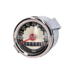   Speedometer universal 100km/h 48mm white for Puch, Zündapp, Hercules Simson