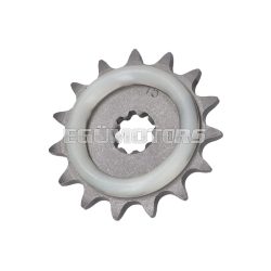 Chain sprocket 15 teeth with rubber ring for Puch Maxi