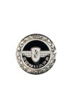 OEM Standard Matrica embléma, 64 mm, kerek, ezüst, fényes alumínium, Zündapp