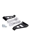 Pillion footrest set CNC silver for Beta RR 50 (with bracket)