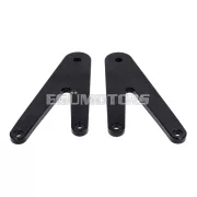 101 Octane utas lábtartó készlet CNC, ezüst, Beta RR 50 (tartóval)