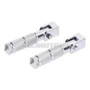 101 Octane utas lábtartó készlet CNC, ezüst, Beta RR 50 (tartóval)