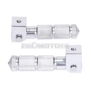 101 Octane utas lábtartó készlet CNC, ezüst, Beta RR 50 (tartóval)