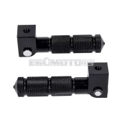 101 Octane utas lábtartó készlet CNC, fekete, tartóval, Beta RR 50, RR 125