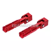 101 Octane utas lábtartó készlet CNC, piros, Beta RR 50 (tartóval)