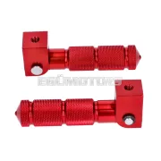 101 Octane utas lábtartó készlet CNC, piros, Beta RR 50 (tartóval)