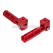101 Octane utas lábtartó készlet CNC, piros, Beta RR 50 (tartóval)