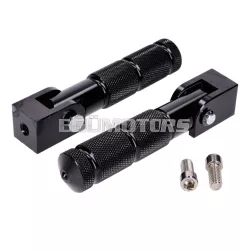   101 Octane utas lábtartó készlet CNC, fekete, Beta RR 50, RR 125 (2021-től)