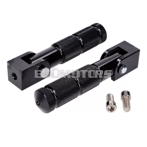 101 Octane utas lábtartó készlet CNC, fekete, Beta RR 50, RR 125 (2021-től)