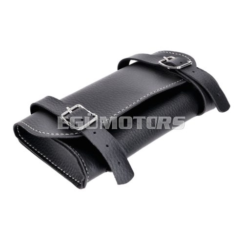 Tool bag, saddle bag black 140x80mm for Piaggio, Vespa Ciao, Si, Bravo, Boxer, Grillo, moped, mokick, bicycle