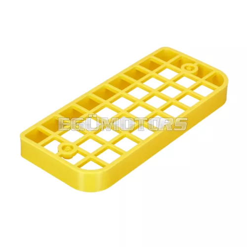 OEM Standard lámparács szögletes, hátsó lámpához (ABS műanyag), sárga, Piaggio Ciao P/PX
