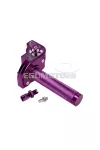 101 Octane rövid löketű gázmarkolat, lila, CNC, 22 mm-es kormányhoz, robogó, moped