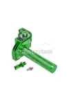 101 Octane rövid löketű gázmarkolat, zöld, CNC, 22 mm-es kormányhoz, robogó, moped