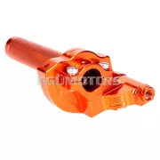 101 Octane rövid löketű gázmarkolat, narancssárga, CNC, 22 mm-es kormányhoz, robogó, moped