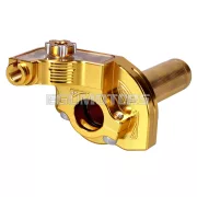 101 Octane rövid löketű gázmarkolat, sárga, CNC, 22 mm-es kormányhoz, robogó, moped