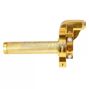 101 Octane rövid löketű gázmarkolat, sárga, CNC, 22 mm-es kormányhoz, robogó, moped