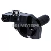 101 Octane rövid löketű gázmarkolat, fekete, CNC, 22 mm-es kormányhoz, robogó, moped