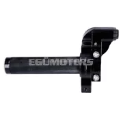 101 Octane rövid löketű gázmarkolat, fekete, CNC, 22 mm-es kormányhoz, robogó, moped