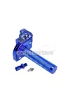 101 Octane rövid löketű gázmarkolat, kék, CNC, 22 mm-es kormányhoz, robogó, moped